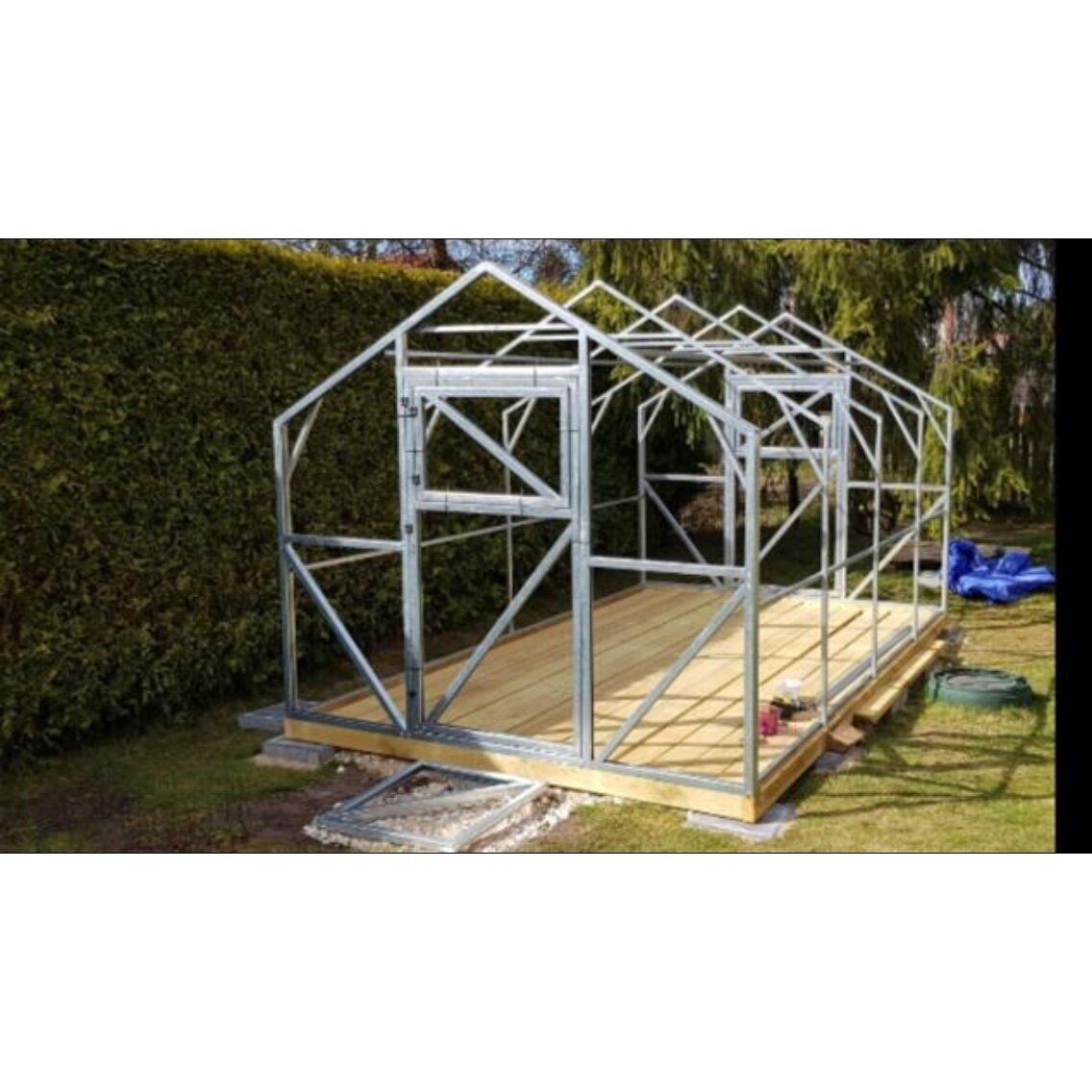 Šiltnamis COMFORT (plotis 2m) danga 4mm, 6m