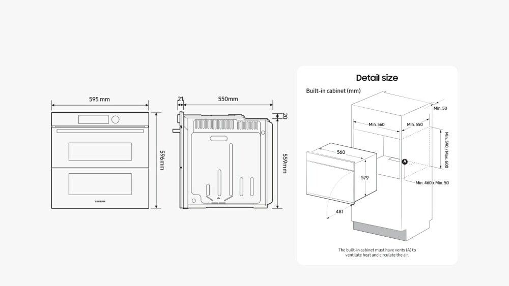 orkaitė Samsung NV7B4345VAK/U2 orkaitė Samsung NV7B4345VAK/U2