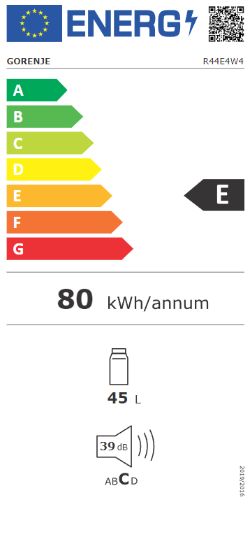 Šaldytuvas GORENJE R44E4W4