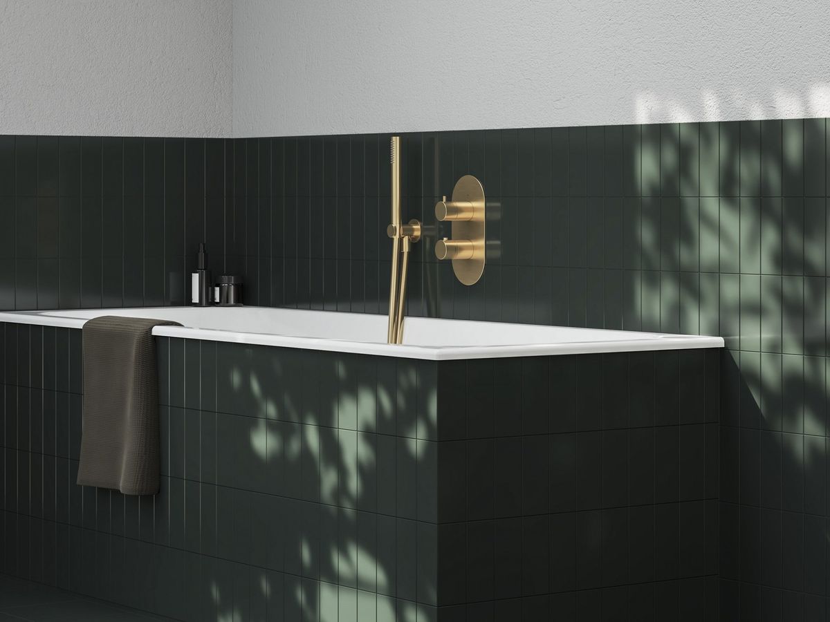 Termostatinis potinkinis maišytuvas 2 funkcijų be korpuso Ravak ES 063.60GLB.O2.RB07C, šlifuoto aukso, X070610 Termostatinis potinkinis maišytuvas 2 funkcijų be korpuso Ravak ES 063.60GLB.O2.RB07C, šlifuoto aukso, X070610