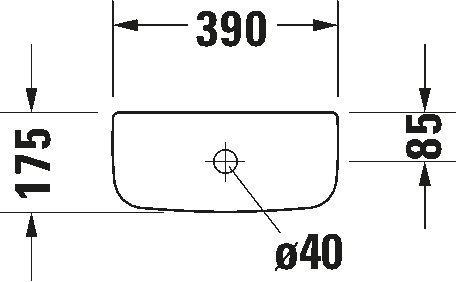 Bakelis pastatomam klozetui Duravit D-Code, baltas, 0927000004