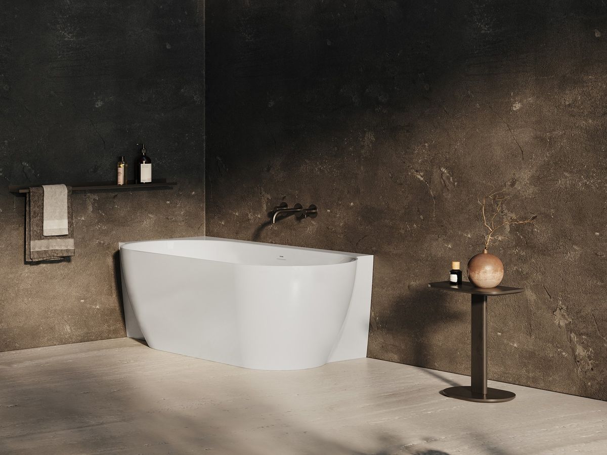 Vonia Freedom Corner II Tec 175x86 L, laisvai pastatoma, balta, sifono dangtelis chromas/baltas/juodas CC91000000