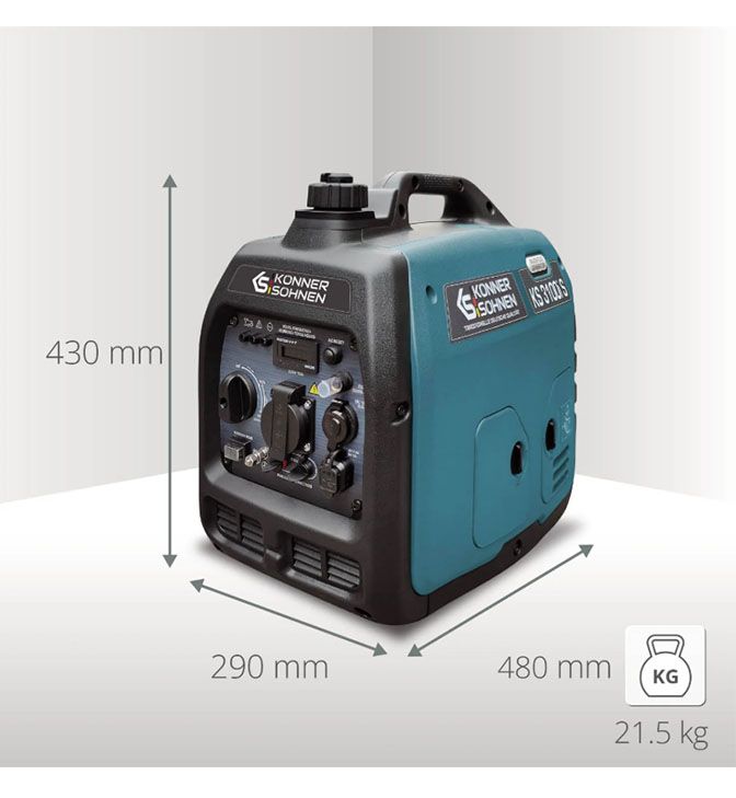 Inverterinis generatorius 3100W, KS 3100i S, KÖNNER & SÖHNEN Inverterinis generatorius 3100W, KS 3100i S, KÖNNER & SÖHNEN