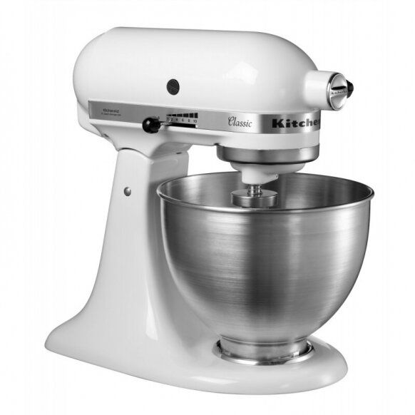 Virtuvinis kombainas KitchenAid Classic 4,3 L Balta, 5K45SSEWH