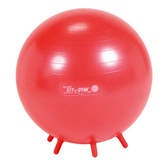 Sėdėjimo kamuolys 55 cm, raudonas