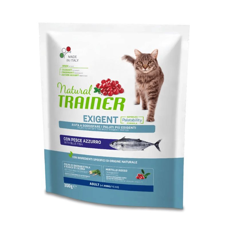 NATURAL TRAINER CAT EXIGENT BLUE FISH su melsvaja žuvimi 300g, 924921