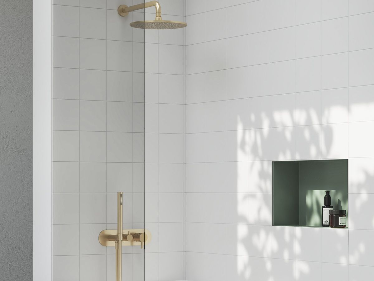 Apvali dušo galvutė Ravak Chrome, 250 mm, 980.60GLB šlifuoto aukso, X07P1238