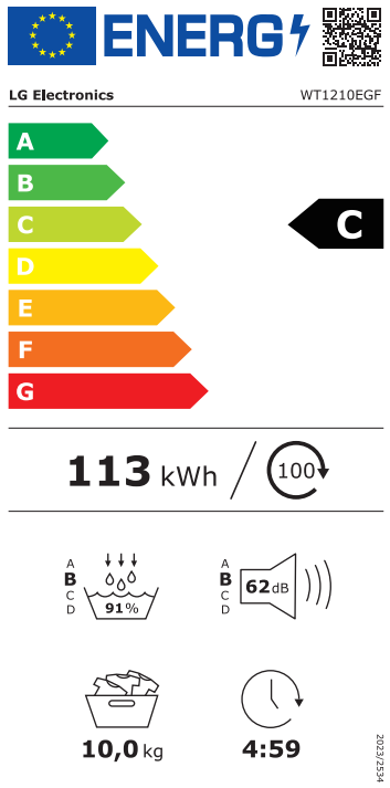 Skalbyklė-Džiovyklė LG WT1210EGF Skalbyklė-Džiovyklė LG WT1210EGF