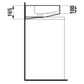 Praustuvas Laufen SONAR 80x42 cm baltas H8163440001041