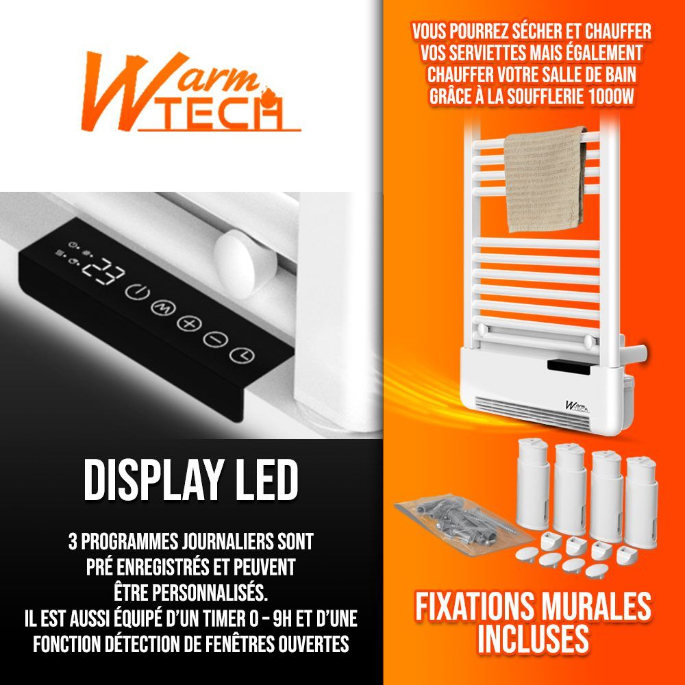 Rankšluosčių džiovintuvas 2 in 1, Warm Tech, 1500 W