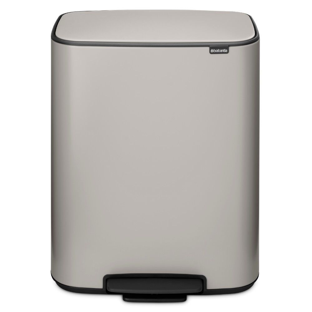 Šiukšlių dėžė su pedalu Brabantia Bo 60L, Soft Grey, 255083