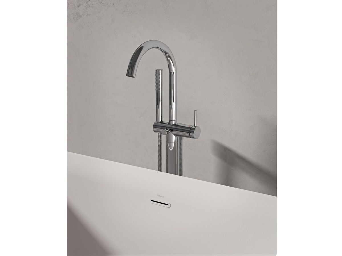 Vonios maišytuvas iš grindų FM082.00CR.RB7A, chromas X070436 Vonios maišytuvas iš grindų FM082.00CR.RB7A, chromas X070436