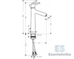 Maišytuvas praustuvui Hansgrohe TALIS S 190, chromas 72031000