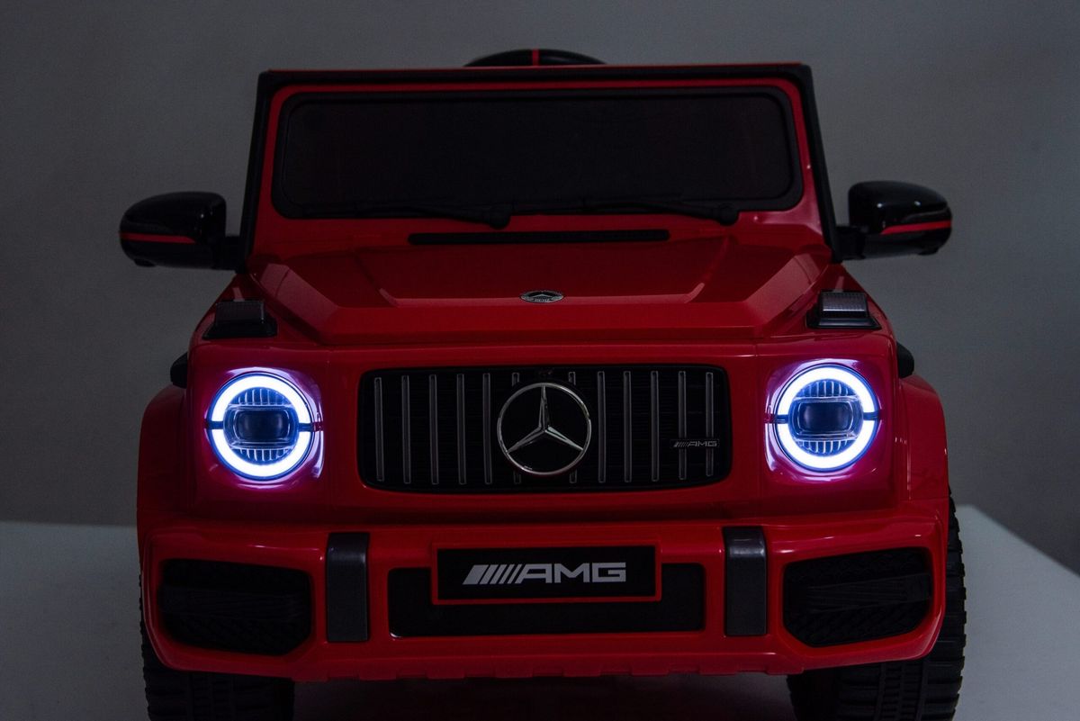 Vaikiškas elektromobilis Mercedes G63 HATIS, raudonas Vaikiškas elektromobilis Mercedes G63 HATIS, raudonas