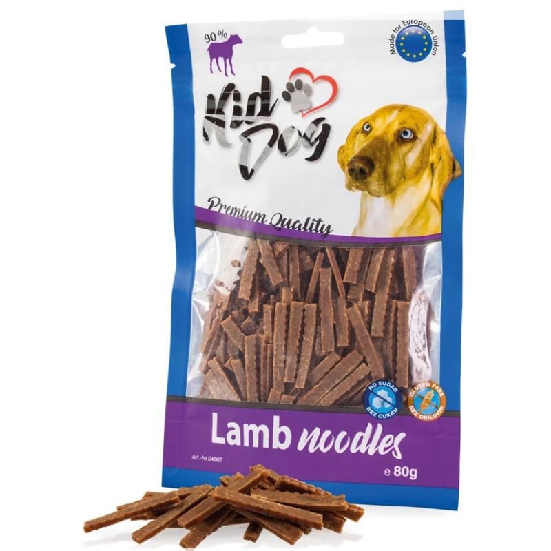 KIDDOG Noodles ėrienos pagaliukai 80g (150) KIDDOG Noodles ėrienos pagaliukai 80g (150)