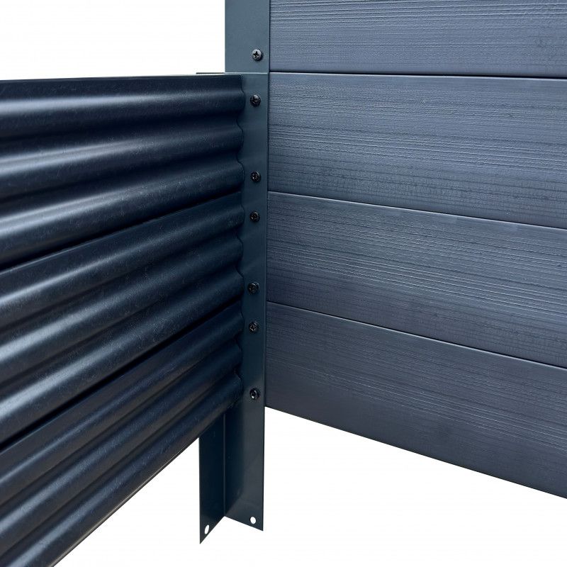 Laiptuota lysvė KLASIKA woodlook pilka, 225x75 cm, h-30/40/50cm , GP1507530LP, 4779037493807