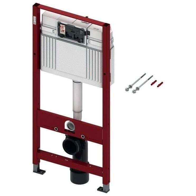 Komplektas: rėmas TECEbase su balta plokštele ir unitazas Simas Trevi Rimless su Soft Close dangčiu