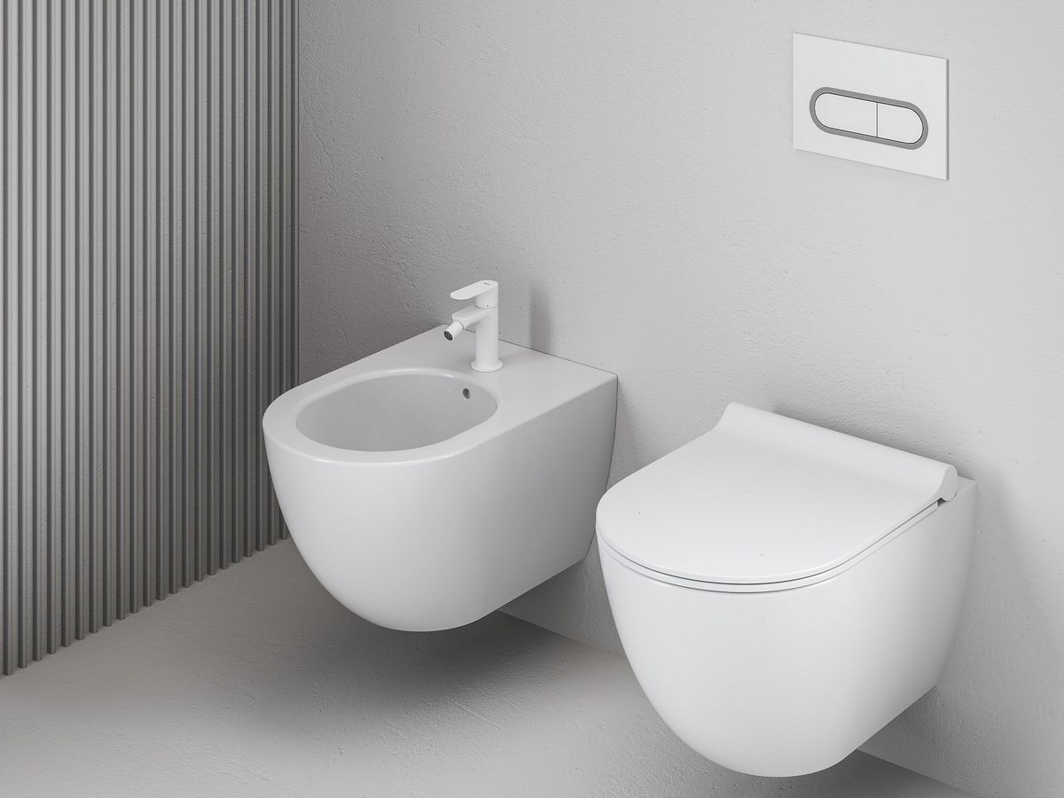 Ravak Eleganta Bidė maišytuvas 130 mm be dugno vožtuvo, White Velvet X070258