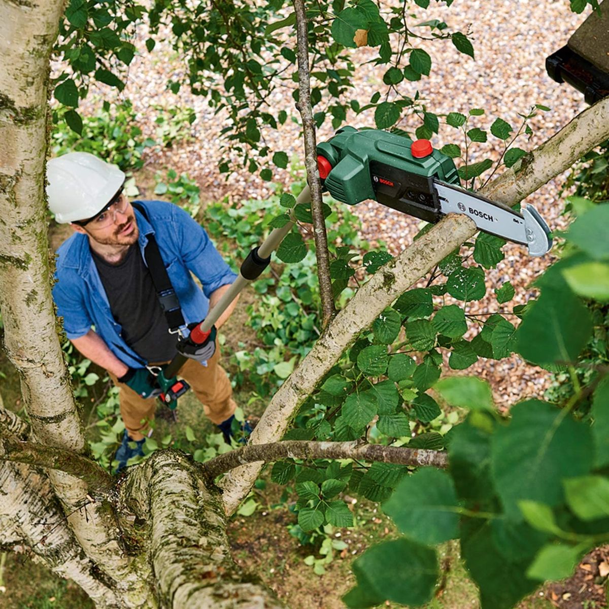 Akumuliatorinis teleskopinis genėjimo pjūklas Bosch UniversalChainPole 18, 06008B3101 (Be akumuliato Akumuliatorinis teleskopinis genėjimo pjūklas Bosch UniversalChainPole 18, 06008B3101 (Be akumuliato