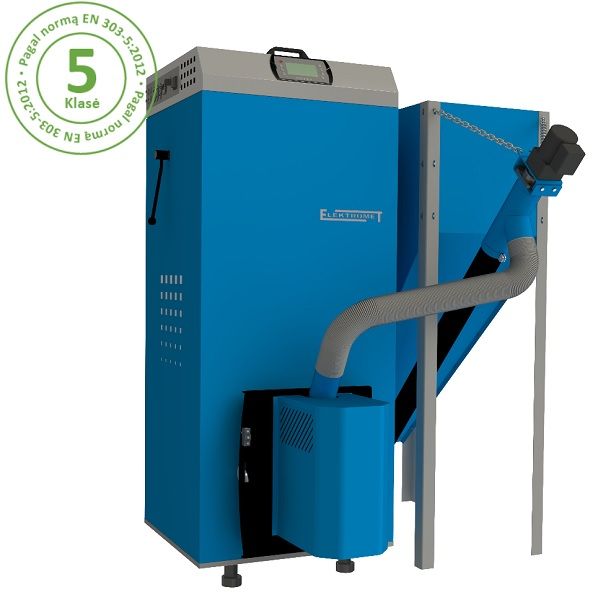 Granulinis katilas Elektromet EKO PE COMPACT 20/310 (galia 18kW, talpa granulėms 310 l)