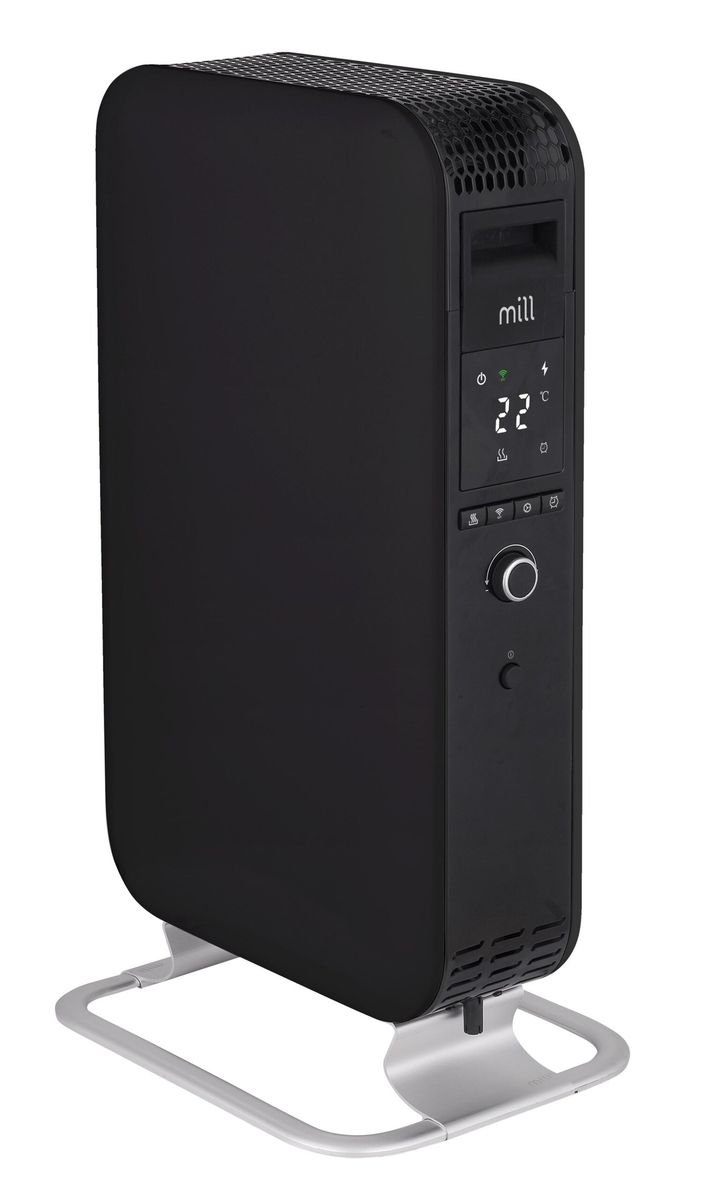 Tepalinis radiatorius Mill OIL1500WIFI3 Gentle Air, 1500 W | Tinka patalpoms iki 22 m² | Juodas, WIFI