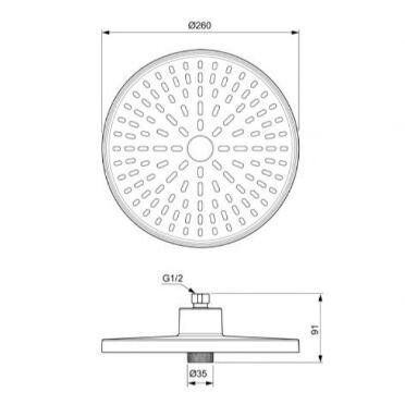 Potinkinė termostatinė dušo sistema Ideal Standard Ceratherm 100, juoda matinė A7671XG