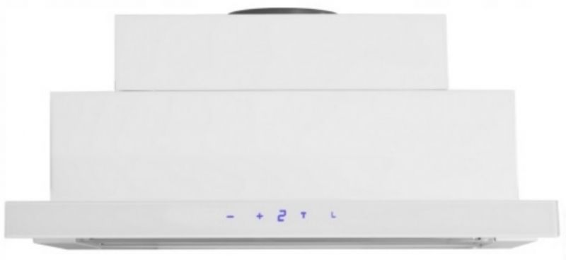 Įmontuojamas gartraukis Schlosser STC60WH GLASS, baltas, 60 cm pločio