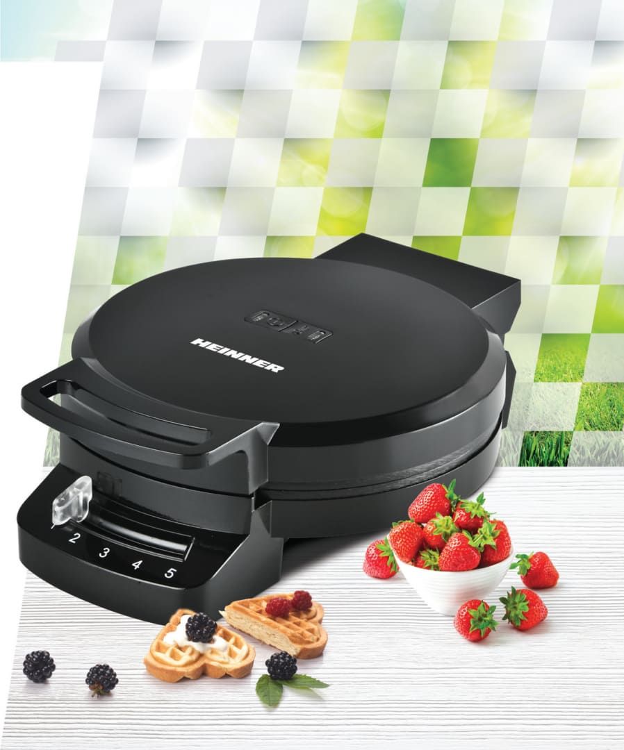Vaflių kepimo aparatas 1200W HWF-F1200BK HEINNER Vaflių kepimo aparatas 1200W HWF-F1200BK HEINNER