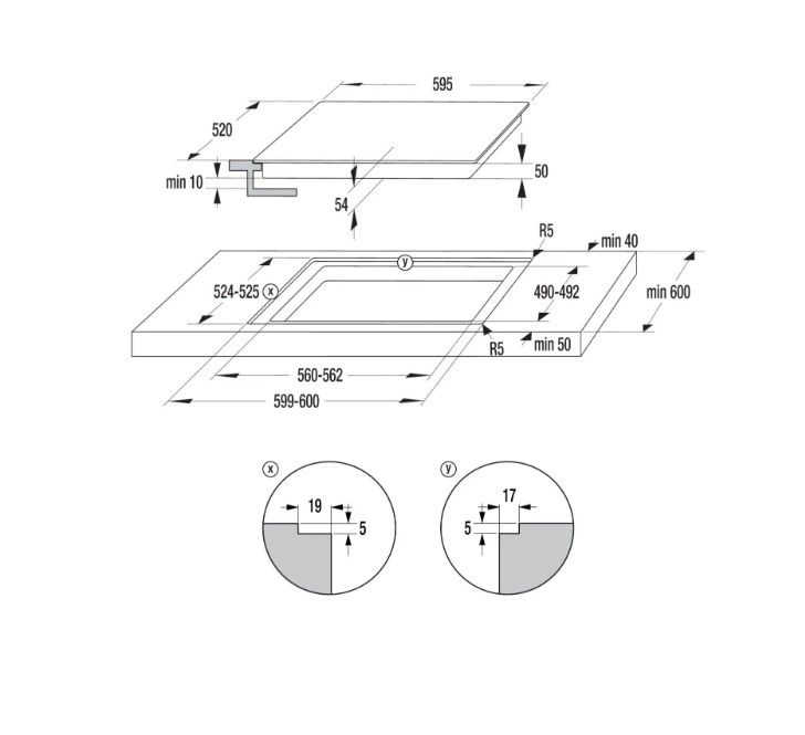 Kaitlentė Gorenje GI6433BCWF Kaitlentė Gorenje GI6433BCWF