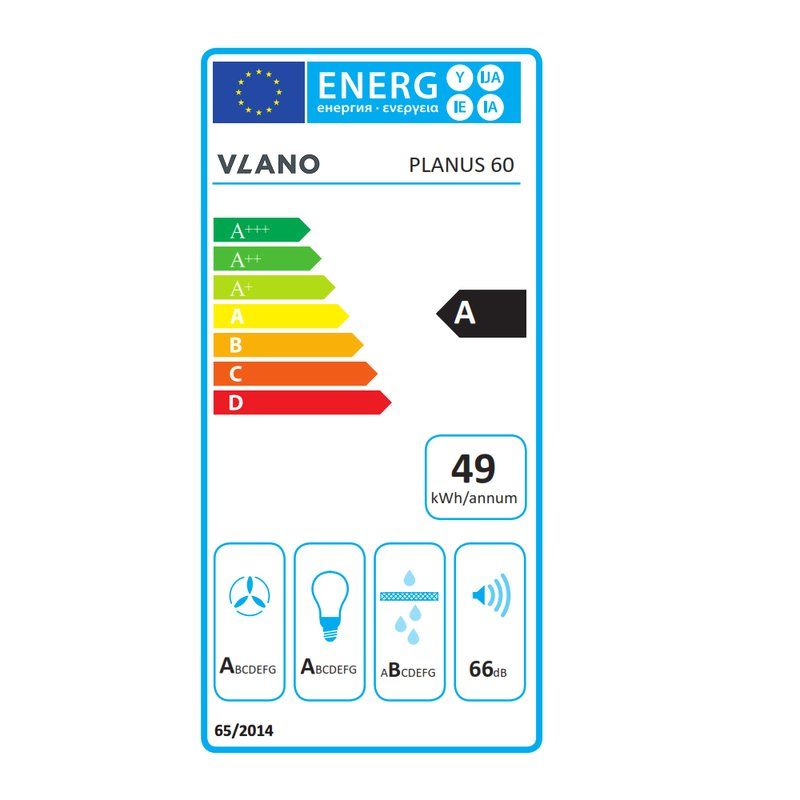 Gartraukis Vlano PLANUS 60 Dark (Juodas), 4251354702201