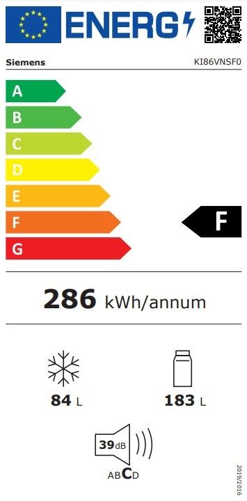 Šaldytuvas Siemens KI86VNSE0 Šaldytuvas Siemens KI86VNSE0