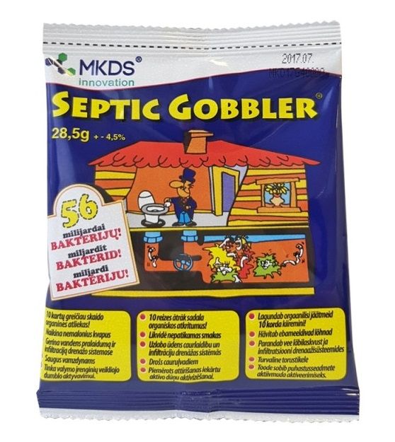 Mikroorganizmai kanalizacijos valymui Septic Gobbler 28,5 g