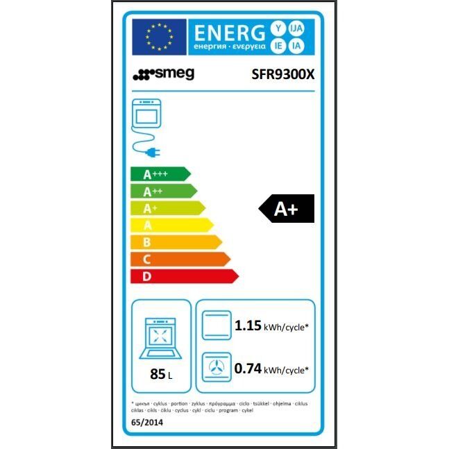 Elektrinė kompaktinė orkaitė Smeg SFR9300X