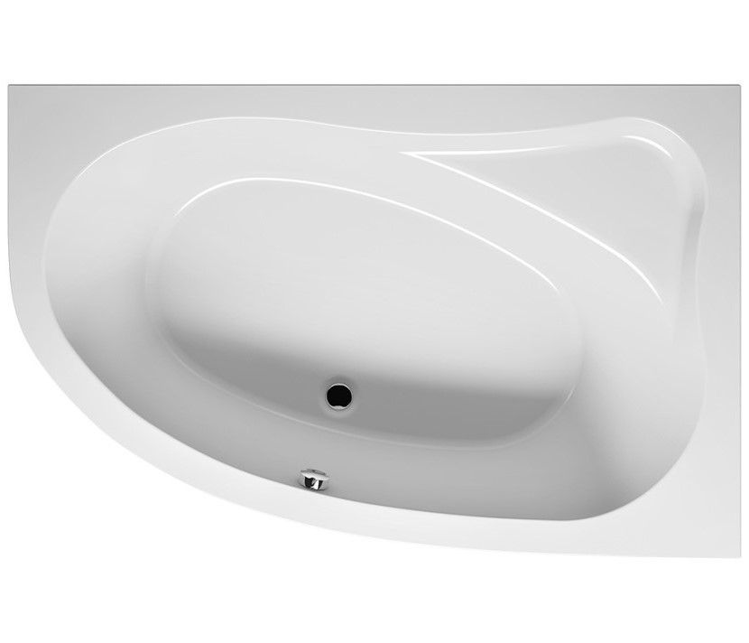 Akrilinė vonia Riho Aryl 153,5x100,5 cm, balta, kairė, B022001005