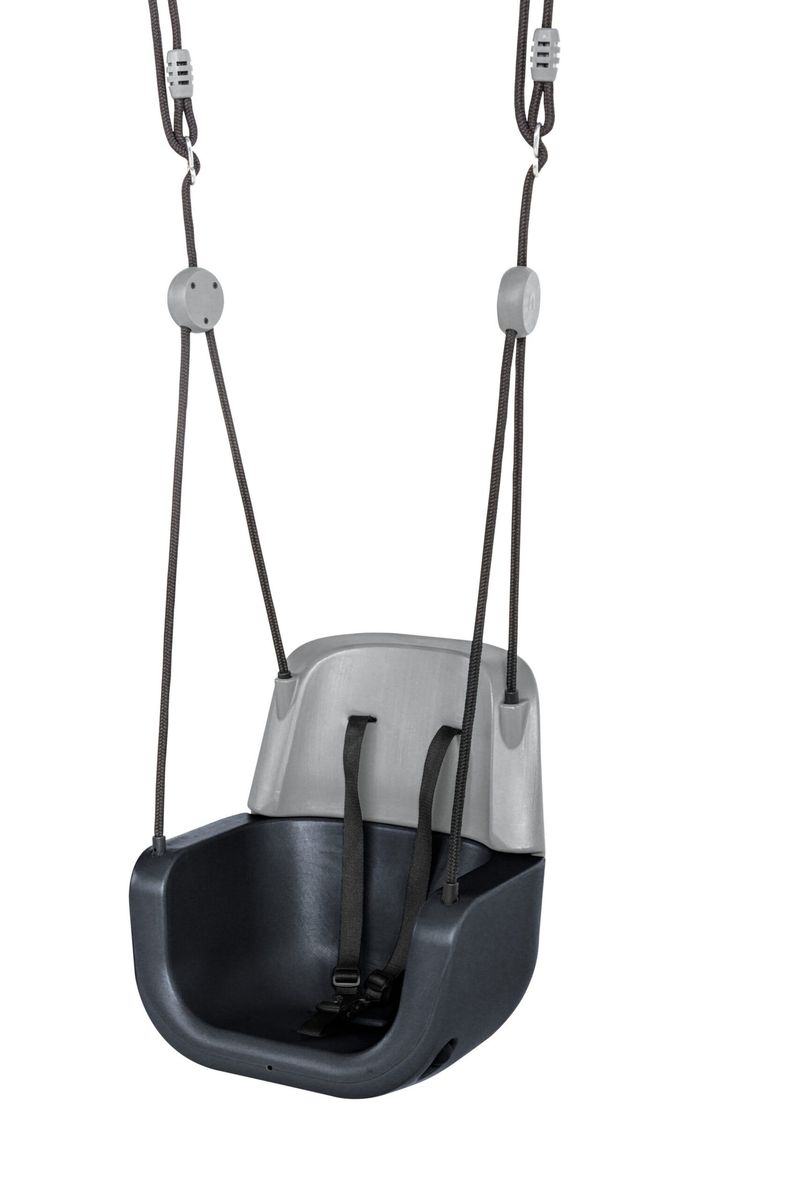 Ergonominės vaikiškos sūpynės 3in1, antracito Ergonominės vaikiškos sūpynės 3in1, antracito