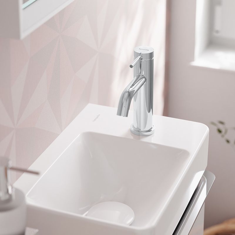 Praustuvo maišytuvas Hansgrohe Tecturis S 80 be dugno vožtuvo, chromas, 73301000