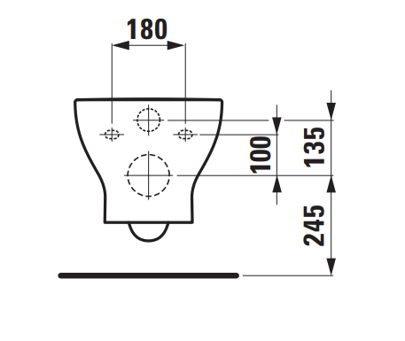Pakabinamas klozetas Laufen Lua Basic Rimless H8200810000001