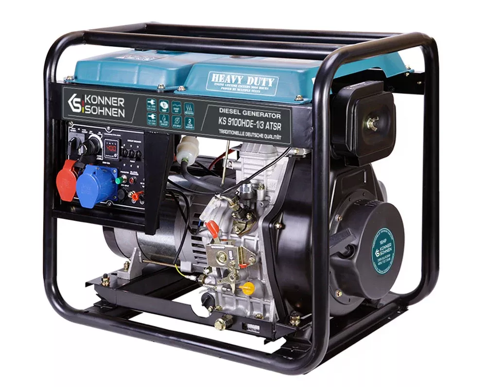 Dyzelinis generatorius 7500W, KS 9100HDE-1/3 ATSR (EURO V), KÖNNER & SÖHNEN Dyzelinis generatorius 7500W, KS 9100HDE-1/3 ATSR (EURO V), KÖNNER & SÖHNEN