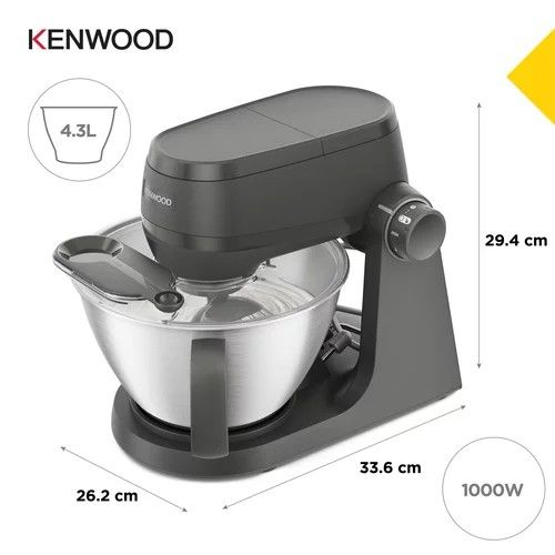 Virtuvinis kombainas Kenwood Multi Tasker, KHC30, KHC30.070GY, 1000 W, pilkas