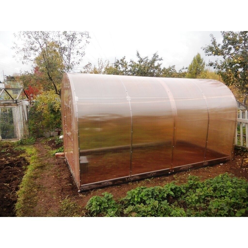 Šiltnamis SVAJONĖ KOMPAKT (plotis 2,4m) NANO polikarbonatas 4 mm 8 m