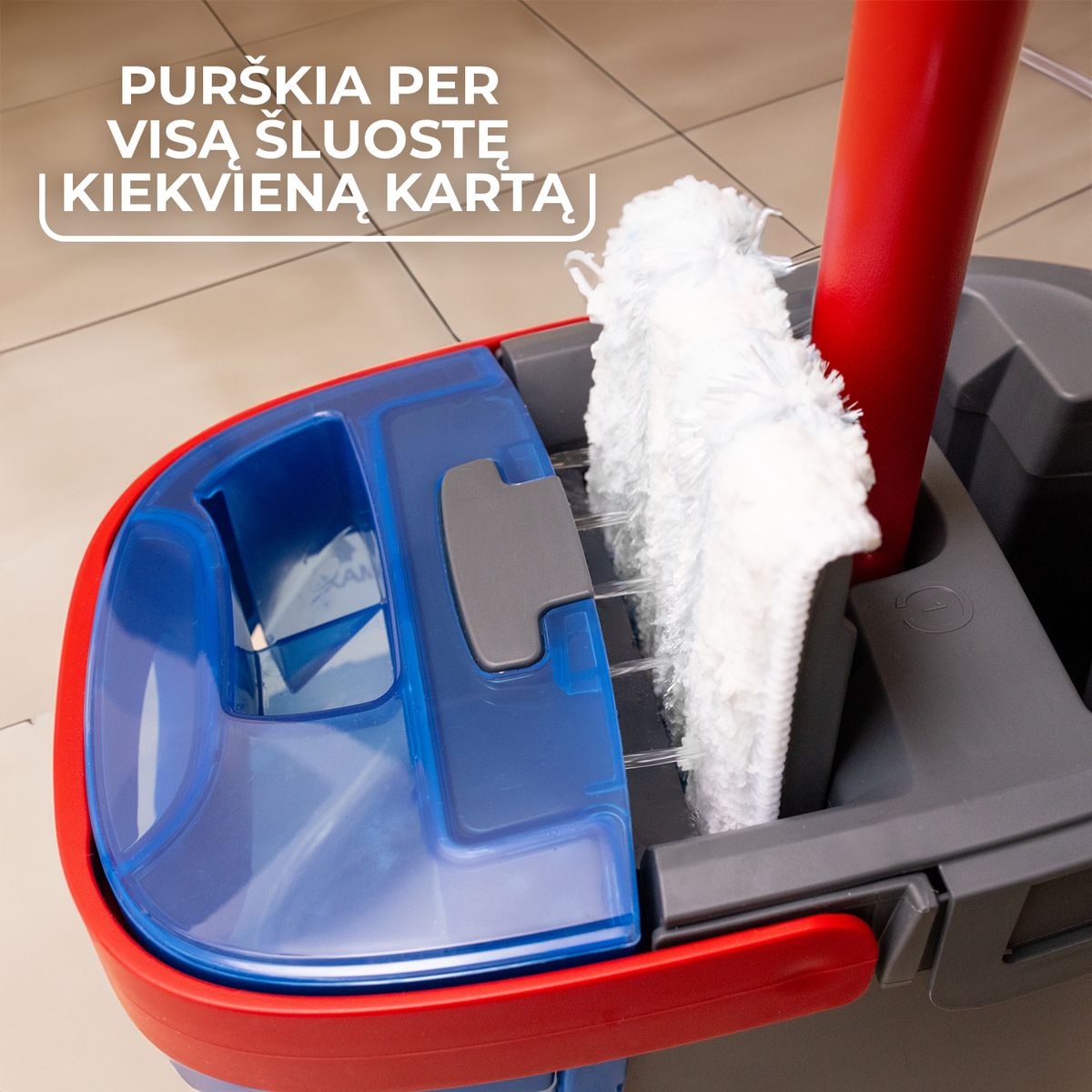 Grindų valymo rinkinys H2Pro Vileda, 4023103251540