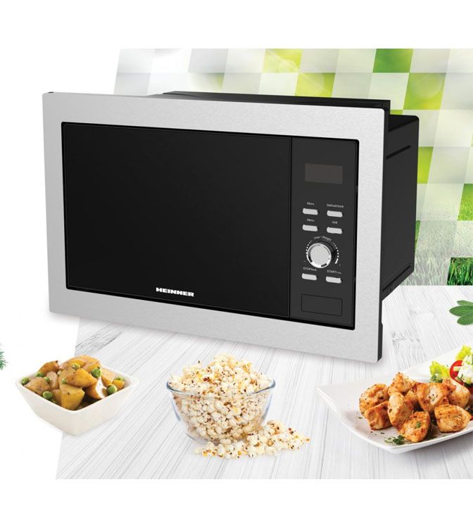 Įmontuojama mikrobangų krosnelė 800W, 23L HMW-BI2360SS HEINNER Įmontuojama mikrobangų krosnelė 800W, 23L HMW-BI2360SS HEINNER