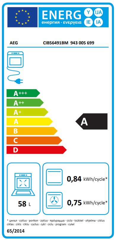 Indukcinė viryklė AEG CIB56491BM
