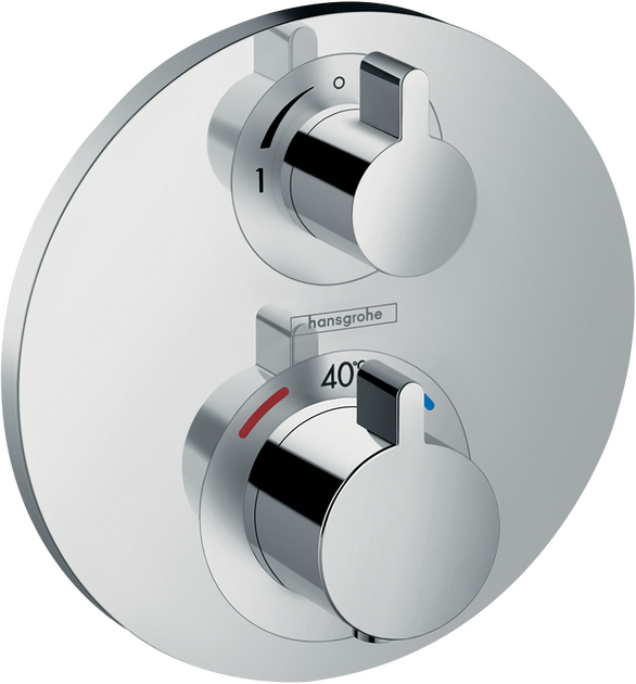 Potinkinis termostatinis dušo maišytuvas hansgrohe Ecostat S, chromas, 15757000 Potinkinis termostatinis dušo maišytuvas hansgrohe Ecostat S, chromas, 15757000