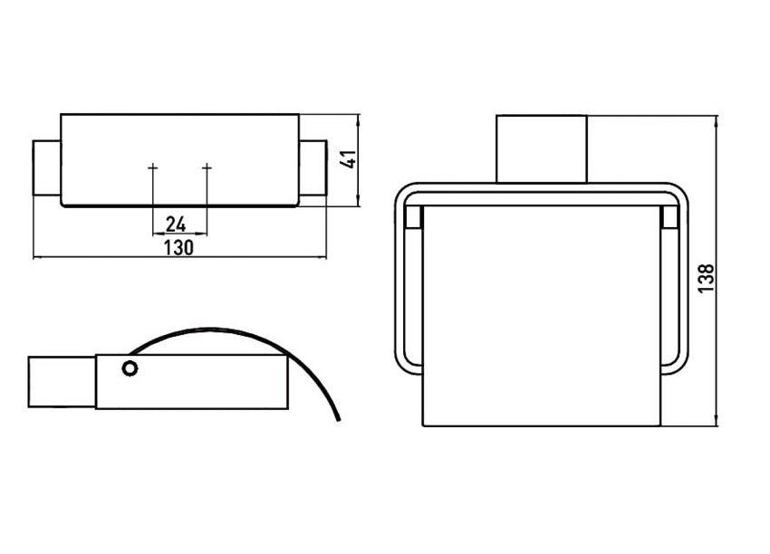 WC tualetinio popieriaus laikiklis Emco Loft
