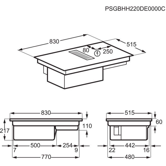 Kaitlentė su integruotu gartraukiu AEG CCE84751CB