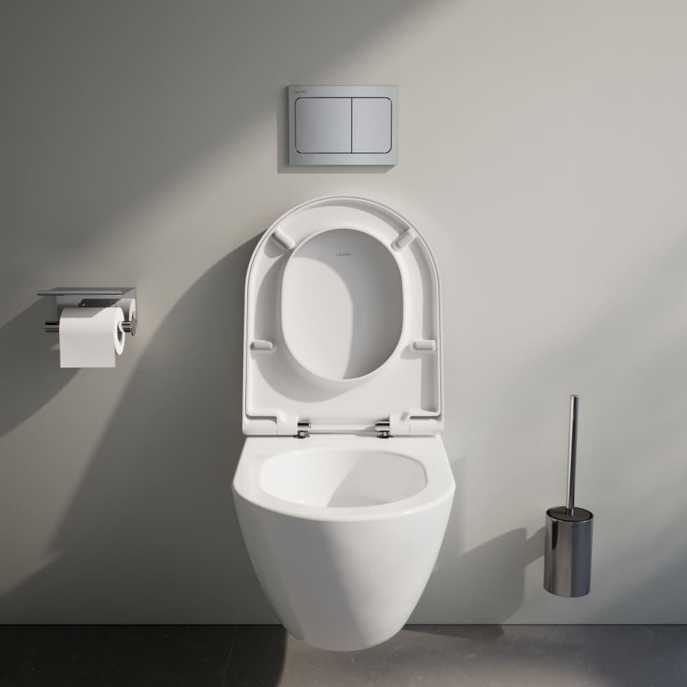 WC puodas pakabinamas su dangčiu Laufen PRO X Rimless Silent Flush 2.0 Pack, baltas, H8668600000001 WC puodas pakabinamas su dangčiu Laufen PRO X Rimless Silent Flush 2.0 Pack, baltas, H8668600000001