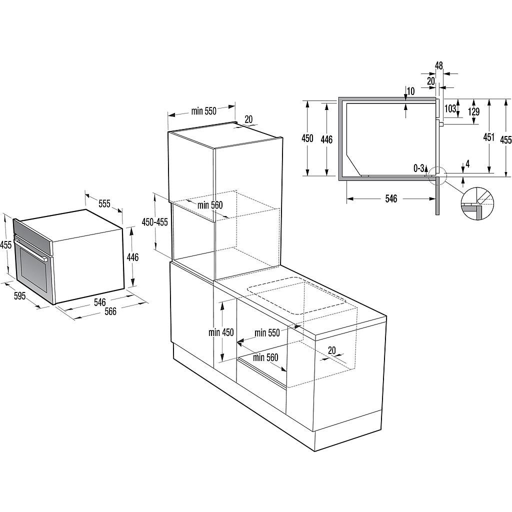 Orkaitė GORENJE BCM4058B Orkaitė GORENJE BCM4058B