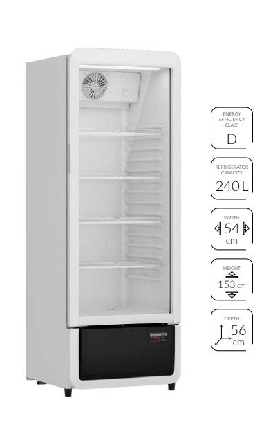 Šaldytuvas - vitrina MPM MPM-240-VT-22