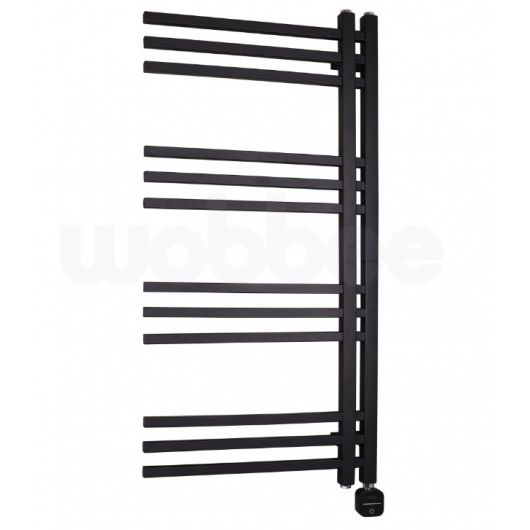 Elektrinis rankšluosčių džiovintuvas Wobbee Flint 50x100 cm, dešininis, juodas Elektrinis rankšluosčių džiovintuvas Wobbee Flint 50x100 cm, dešininis, juodas